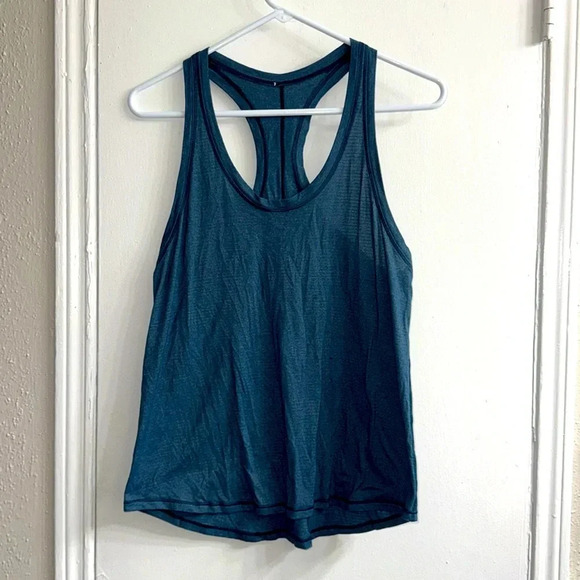 Lululemon Tie It Up Singlet~ Heathered Alberta Lake~ size 6 - Picture 6 of 10